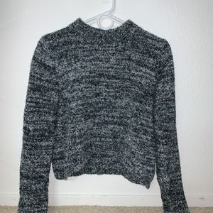 Mock Turtleneck Sweater- Slightly Cropped in Front